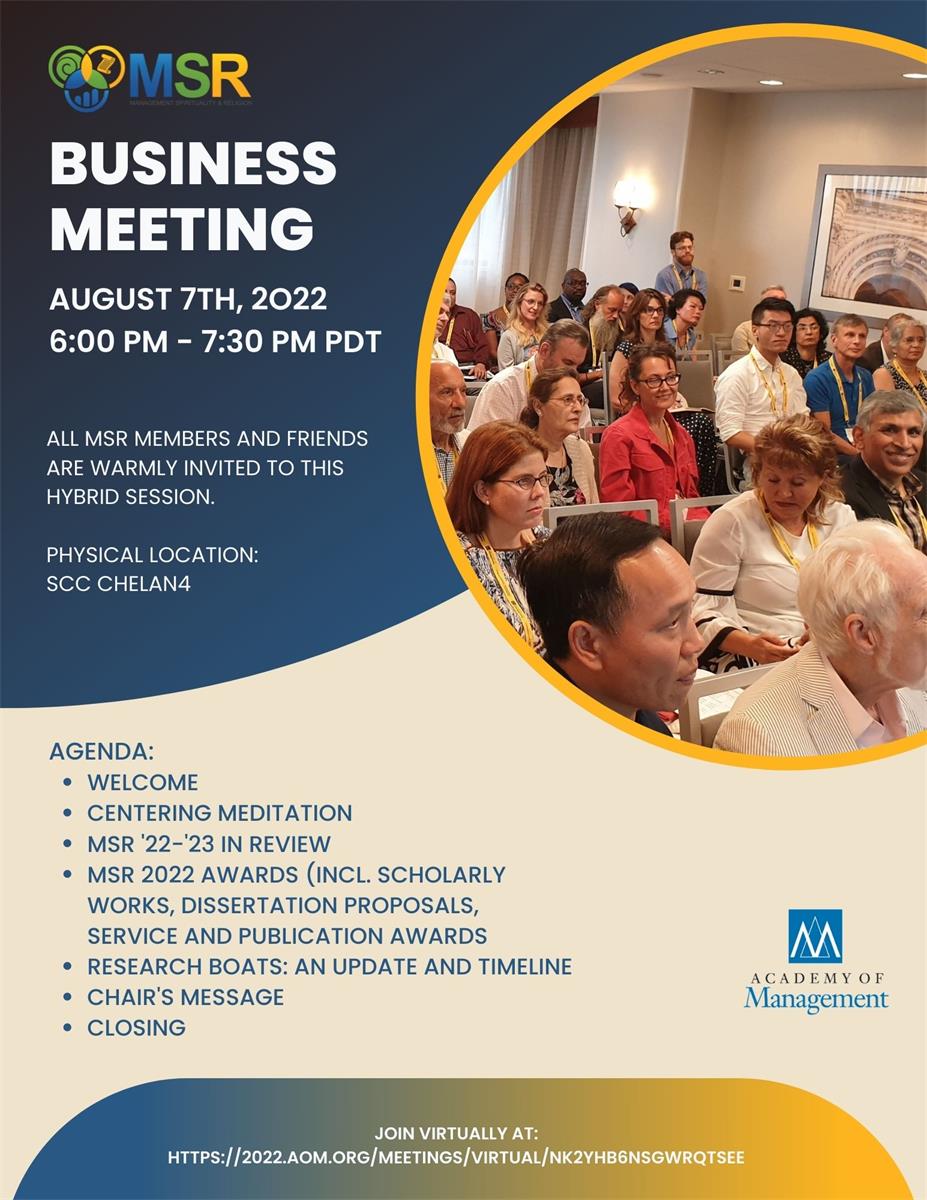 MSR 2022 Business Meeting